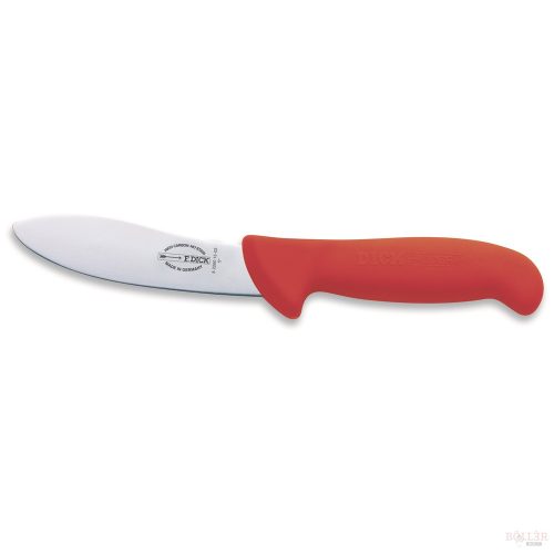 DICK ErgoGrip nyúzókés (13 cm) merev, ívelt, piros