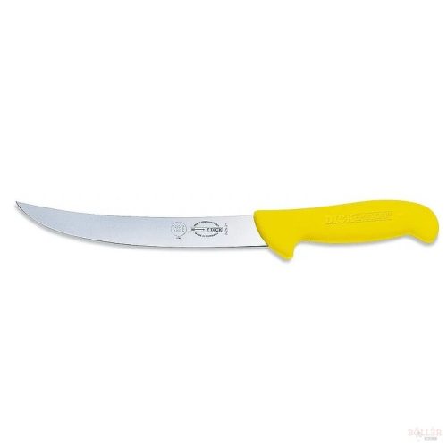 DICK ErgoGrip henteskés (21 cm) merev, ívelt, vékony, sárga